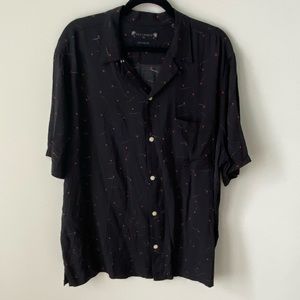 Allsaints XXL Printed Button Down Shirt